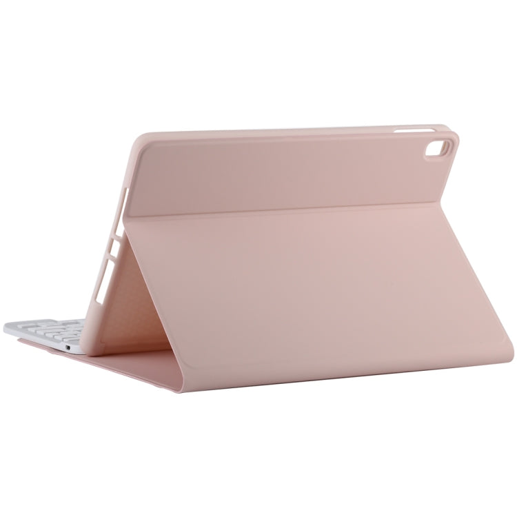 TG11B Detachable Bluetooth White Keyboard + Microfiber Leather Tablet Case for iPad Pro 11 inch (2020), with Pen Slot & Holder, White Keyboard
