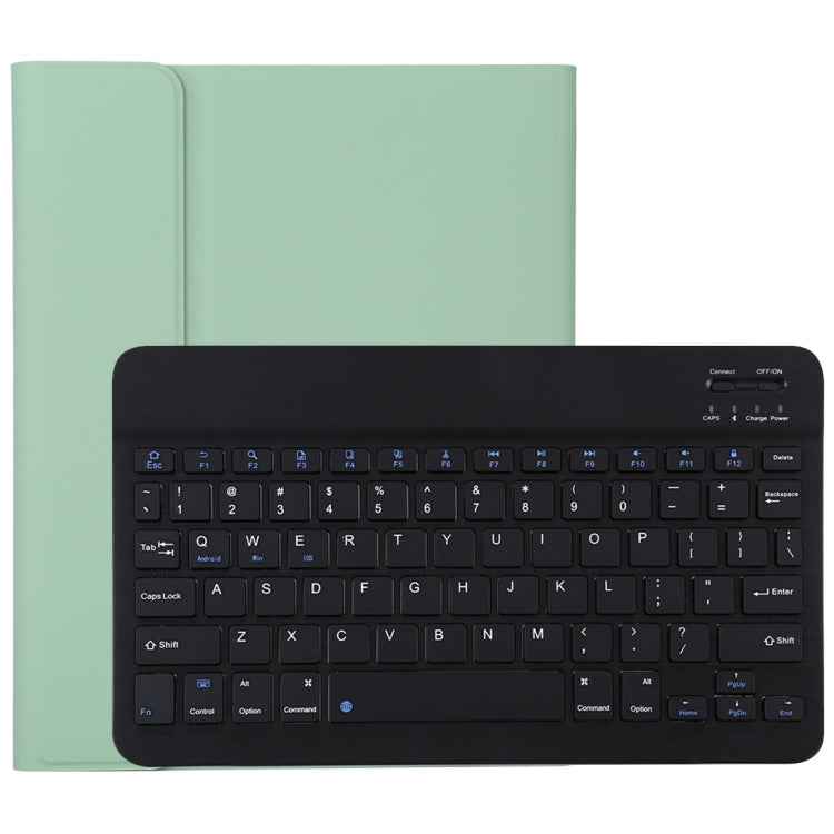 TG11B Detachable Bluetooth Black Keyboard + Microfiber Leather Tablet Case for iPad Pro 11 inch (2020), with Pen Slot & Holder