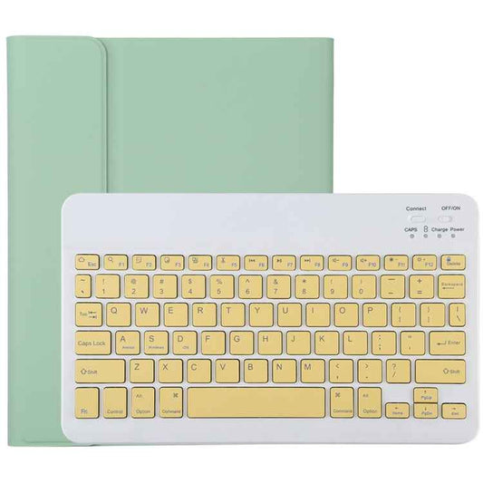 TG11B Detachable Bluetooth Yellow Keyboard + Microfiber Leather Tablet Case for iPad Pro 11 inch (2020), with Pen Slot & Holder