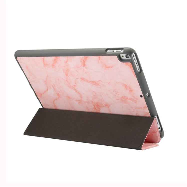 Marble Texture Pattern Horizontal Flip Leather Case for iPad Air 2019 10.5 inch, with Three-folding Holder & Pen Slot & Sleep / Wake-up Function
