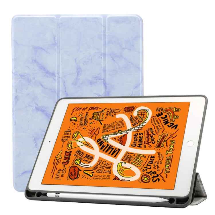Marble Texture Pattern Horizontal Flip Leather Case for iPad Air 2019 10.5 inch, with Three-folding Holder & Pen Slot & Sleep / Wake-up Function