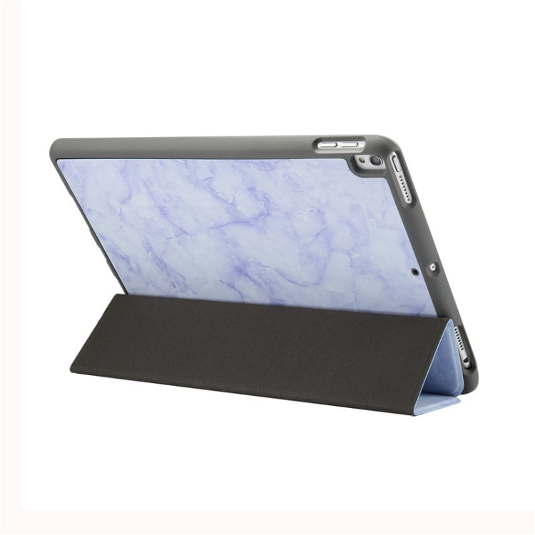 Marble Texture Pattern Horizontal Flip Leather Case for iPad Air 2019 10.5 inch, with Three-folding Holder & Pen Slot & Sleep / Wake-up Function