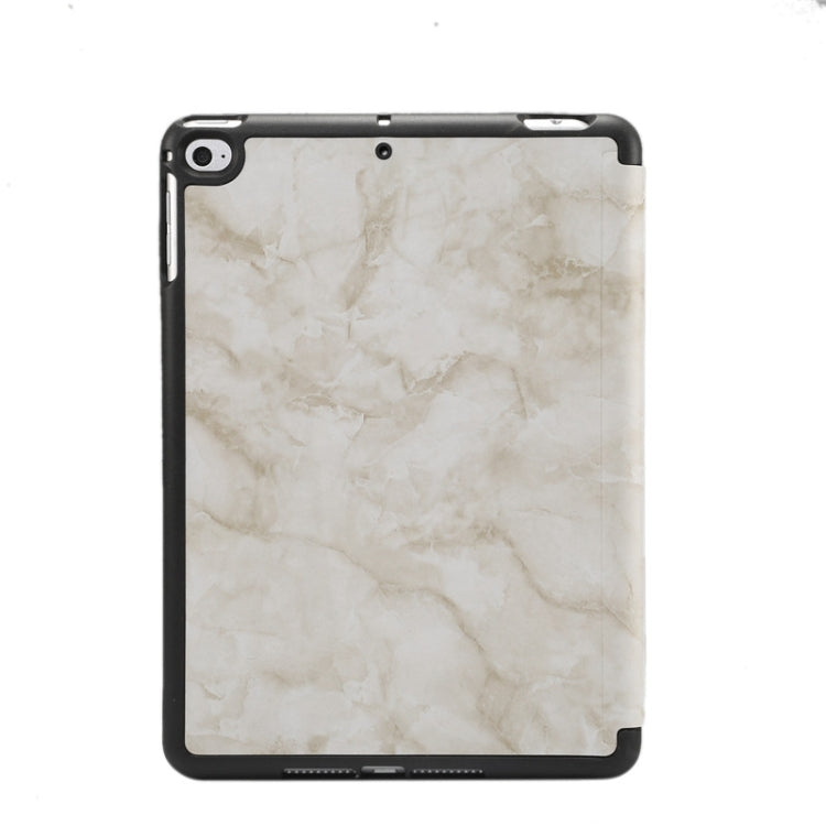 Marble Texture Pattern Horizontal Flip Leather Case for iPad Mini 2019, with Three-folding Holder & Pen Slot & Sleep / Wake-up Function, For iPad Mini 2019