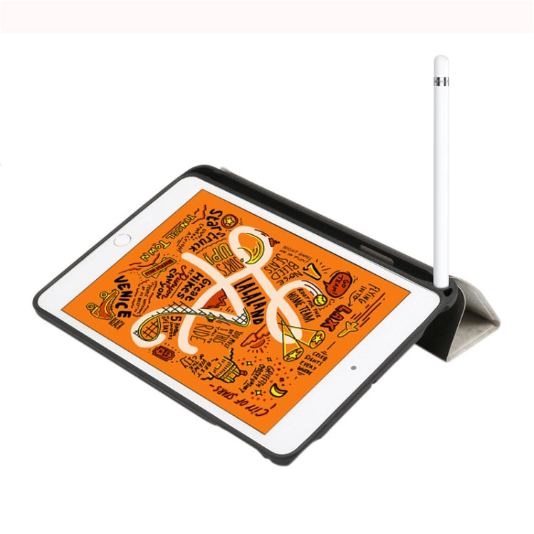 Marble Texture Pattern Horizontal Flip Leather Case for iPad Mini 2019, with Three-folding Holder & Pen Slot & Sleep / Wake-up Function, For iPad Mini 2019