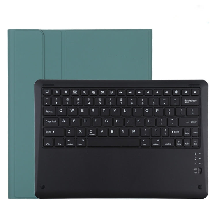 T129 Detachable Bluetooth Black Keyboard Microfiber Leather Tablet Case for iPad Pro 12.9 inch (2020), with Holder, Black Keyboard