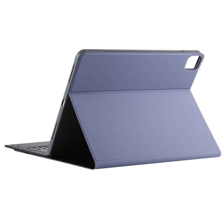 T129 Detachable Bluetooth Black Keyboard Microfiber Leather Tablet Case for iPad Pro 12.9 inch (2020), with Holder