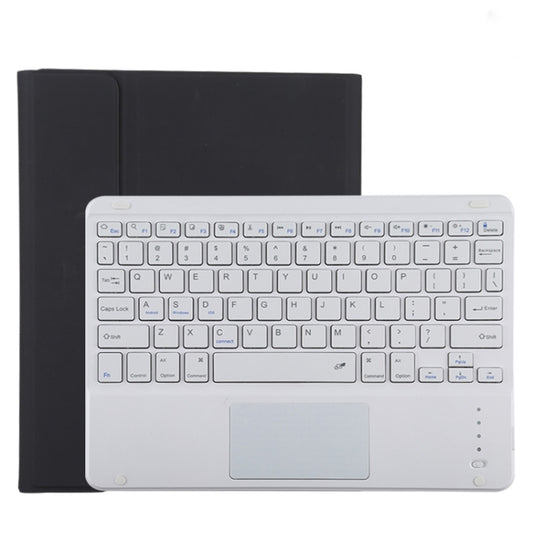 TG11BC Detachable Bluetooth White Keyboard Microfiber Leather Tablet Case for iPad Pro 11 inch (2020), with Touchpad & Pen Slot & Holder, White Keyboard