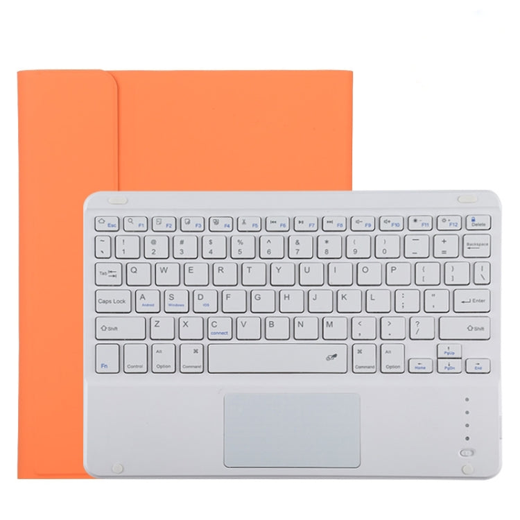 TG11BC Detachable Bluetooth White Keyboard Microfiber Leather Tablet Case for iPad Pro 11 inch (2020), with Touchpad & Pen Slot & Holder, White Keyboard
