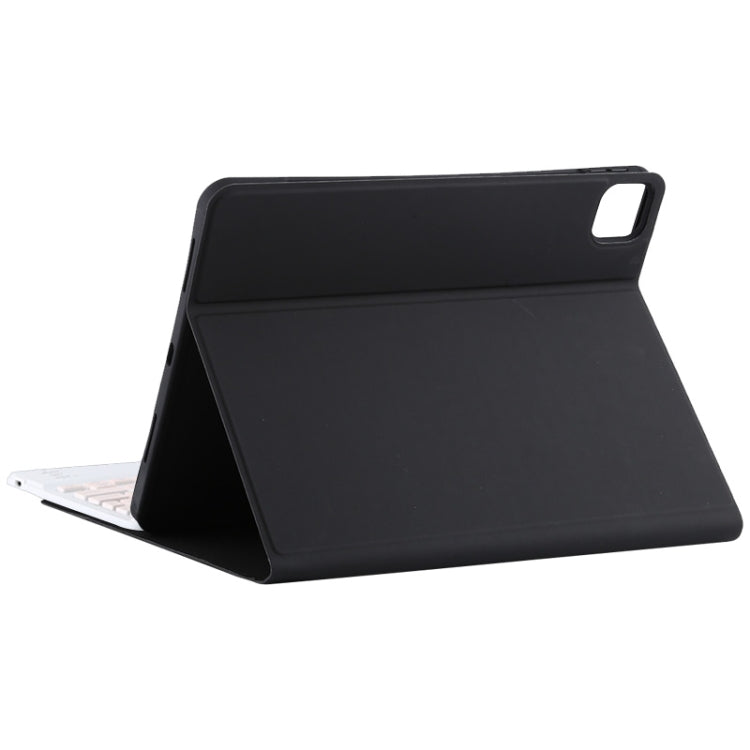 TG11BC Detachable Bluetooth Pink Keyboard Microfiber Leather Tablet Case for iPad Pro 11 inch (2020), with Touchpad & Pen Slot & Holder
