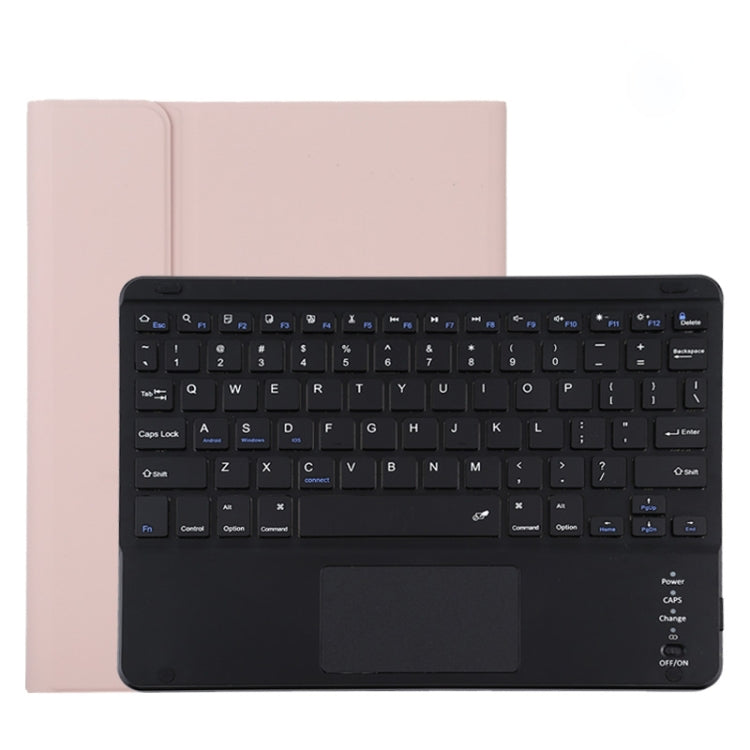 TG11BC Detachable Bluetooth Black Keyboard Microfiber Leather Tablet Case for iPad Pro 11 inch (2020), with Touchpad & Pen Slot & Holder, Black Keyboard