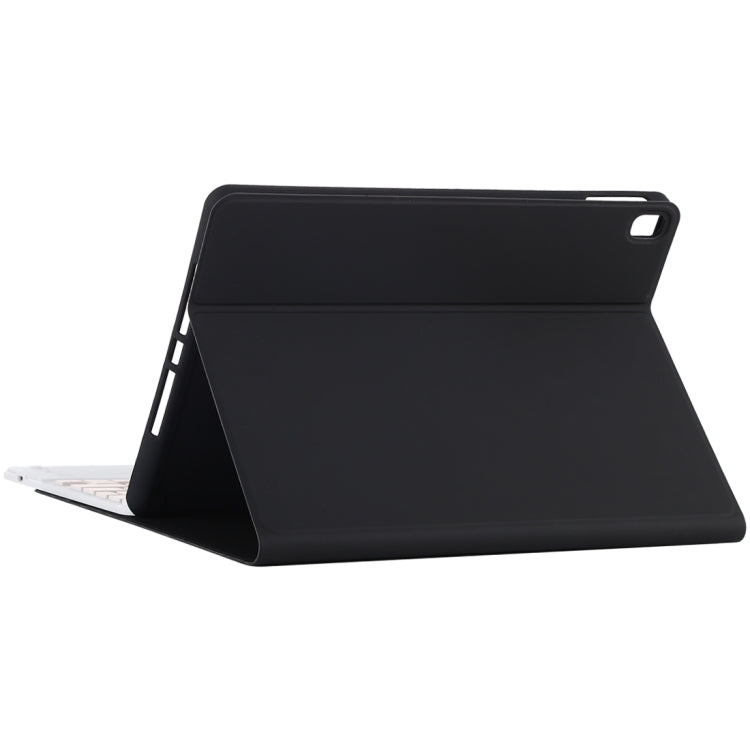 TG-102BC Detachable Bluetooth Pink Keyboard + Microfiber Leather Tablet Case for iPad 10.2 inch / iPad Air (2019), with Touch Pad & Pen Slot & Holder