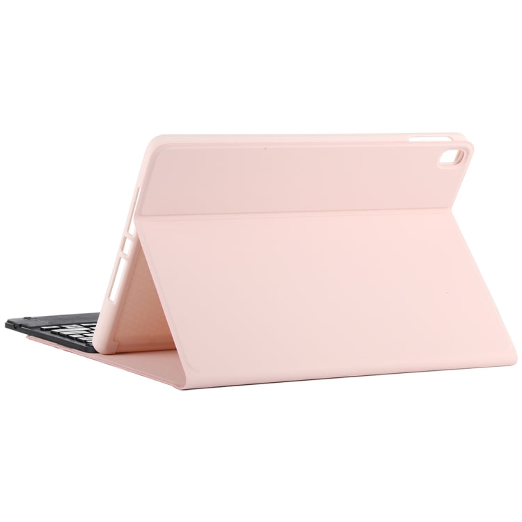 TG-102BC Detachable Bluetooth Black Keyboard + Microfiber Leather Tablet Case for iPad 10.2 inch / iPad Air (2019), with Touch Pad & Pen Slot & Holder