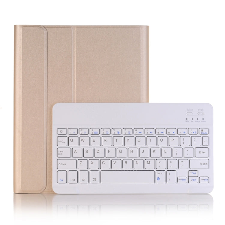 A102B For iPad 10.2 inch 2019 Ultra-thin Detachable Bluetooth Keyboard Leather Tablet Case with Stand & Pen Slot Function, A102B Blue, A102B Rose Gold, A102B Black, A102B Gold
