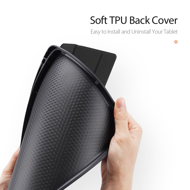 For iPad 10.2 DUX DUCIS Domo Series Horizontal Flip Magnetic PU Leather Case with Three-folding Holder & Pen Slot & Sleep / Wake-up Function