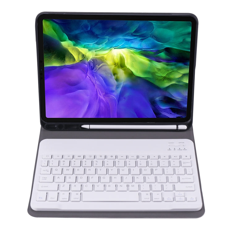 A11B 2020 Ultra-thin ABS Detachable Bluetooth Keyboard Tablet Case for iPad Pro 11 2022 / 2021 / Air4 / Air5, with Pen Slot & Holder