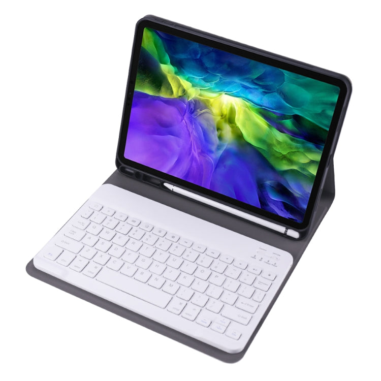 A11B 2020 Ultra-thin ABS Detachable Bluetooth Keyboard Tablet Case for iPad Pro 11 2022 / 2021 / Air4 / Air5, with Pen Slot & Holder