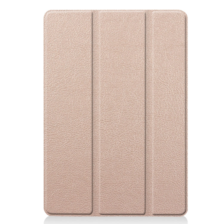 For iPad 10.2 Custer Texture Horizontal Flip Smart PU Leather Case with Sleep / Wake-up Function & Three-folding Holder