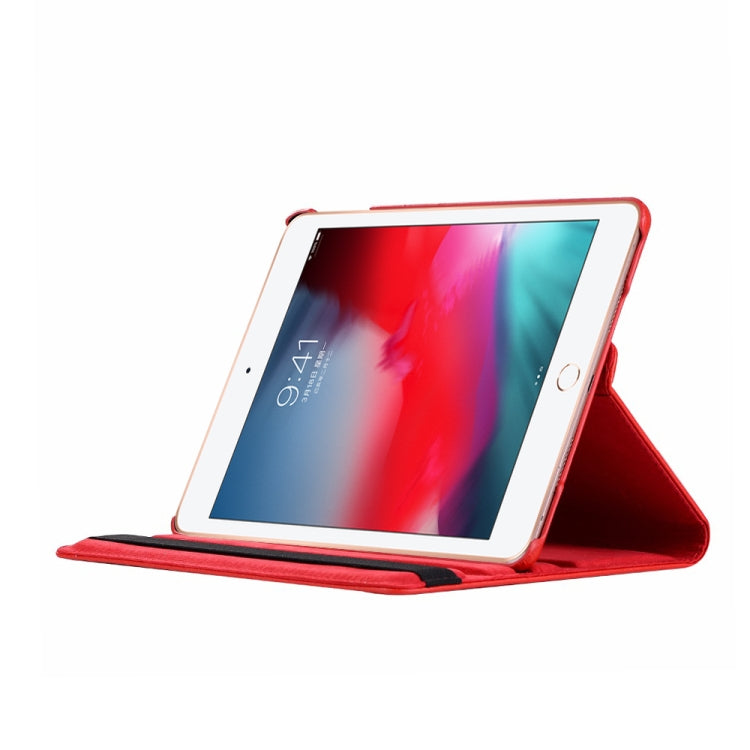 Litchi Texture Horizontal Flip 360 Degrees Rotation Leather Case for iPad Mini 2019, with Holder & Sleep / Wake-up Function