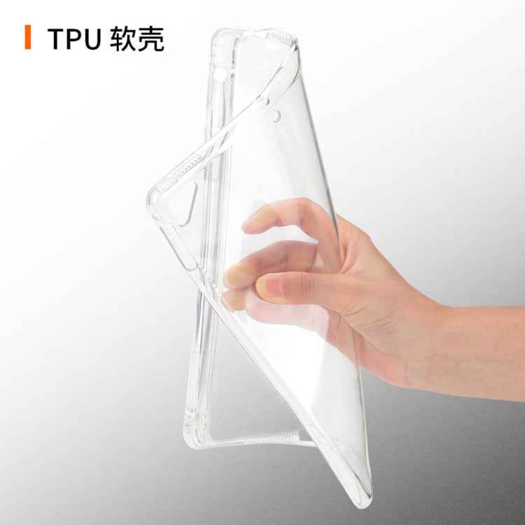 Transparent TPU Soft Protective Back Cover Case for iPad Pro 10.5 inch, with Pen Slots