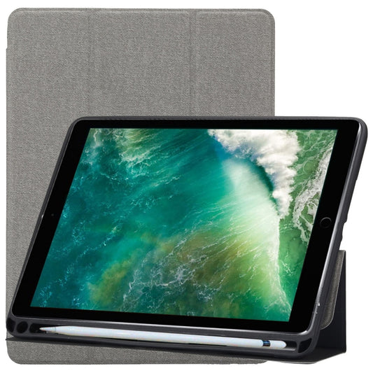 Cloth Texture Pattern Horizontal Flip Leather Case for iPad Pro 10.5 inch ,with Three-folding Holder & Pen Slots , For  iPad Pro 10.5, For iPad Pro 10.5
