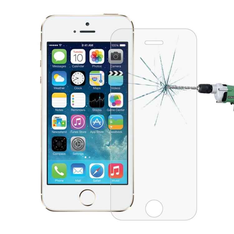 2 PCS for iPhone SE & 5s & 5C & 5 0.26mm 9H Surface Hardness 2.5D Explosion-proof Tempered Glass Screen Film