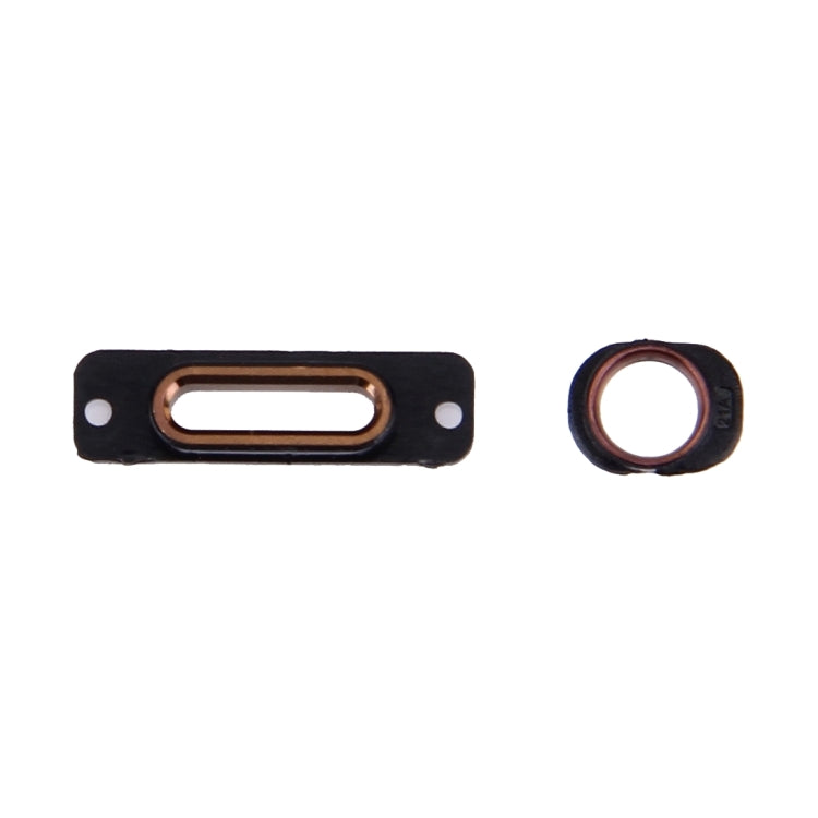10 PCS 2 in 1 for iPhone SE Charging Port Retaining Brackets + Headphone Jack Rings