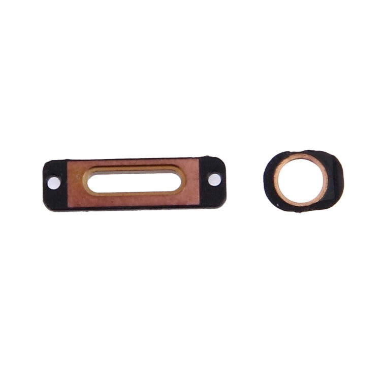 10 PCS 2 in 1 for iPhone SE Charging Port Retaining Brackets + Headphone Jack Rings