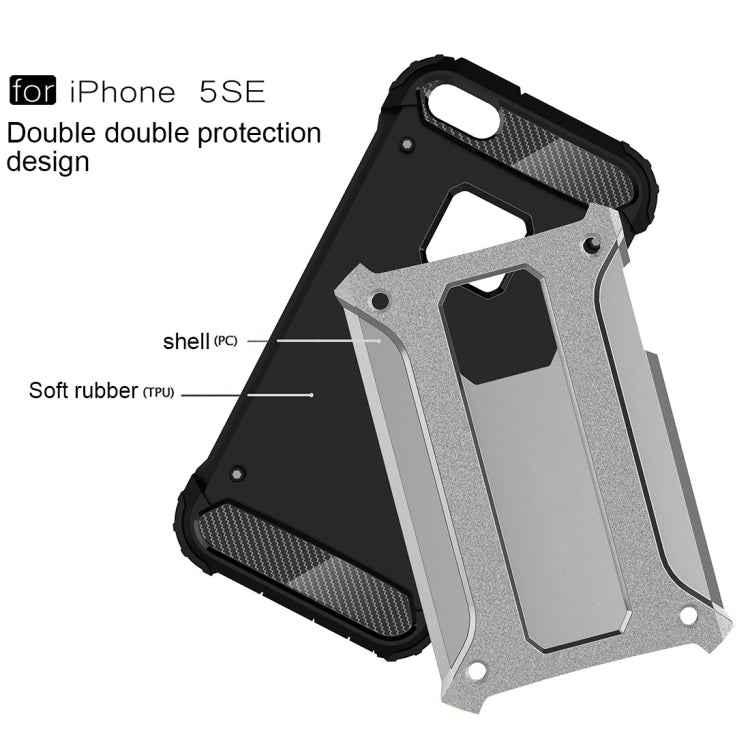 Tough Armor TPU + PC Combination Case for iPhone SE & 5 & 5s