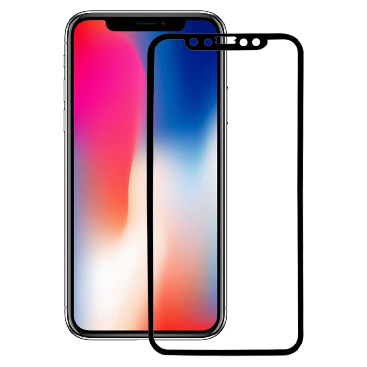 For iPhone X 0.26mm 9H Surface Hardness 3D Explosion-proof Full Screen Carbon Fiber Soft Edges Tempered Glass Screen Film, For X(Carbon Fiber)