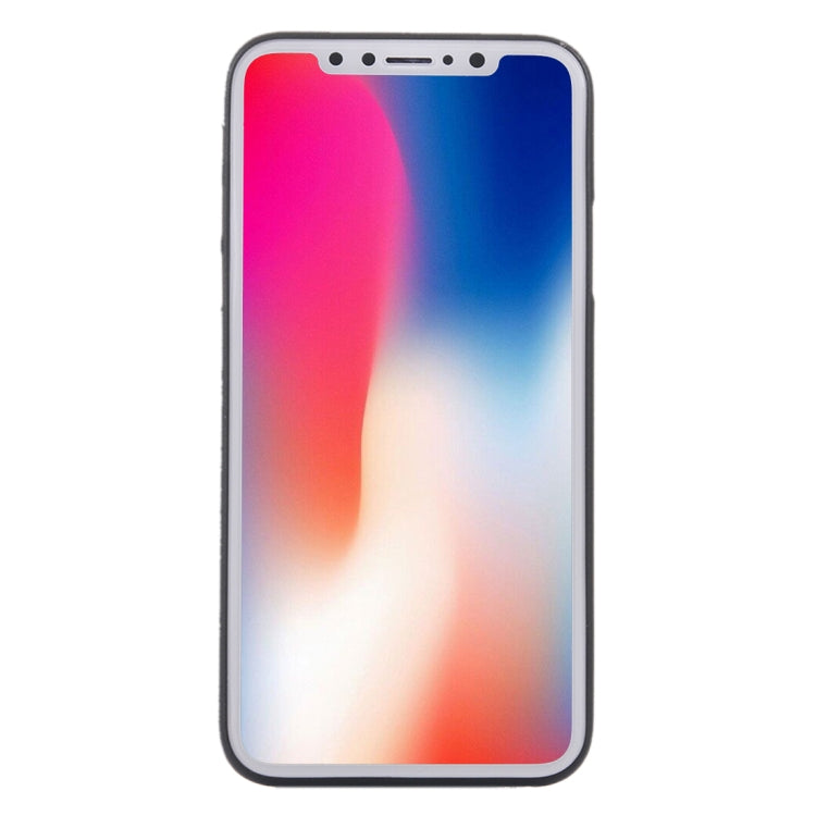 For iPhone X / XS Carbon Fibre Texture PP Protective Back Cover Case, For X