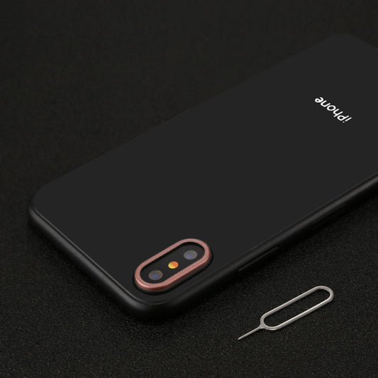 For iPhone X Rear Camera Lens Protection Ring Cover with Tray Eject Tool Needle