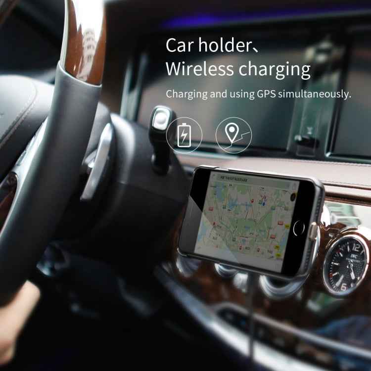 NILLKIN MC027 Car Air Outlet Vent Mount Clamp Holder 10W Fast Charging Qi Magnetic Wireless Charger