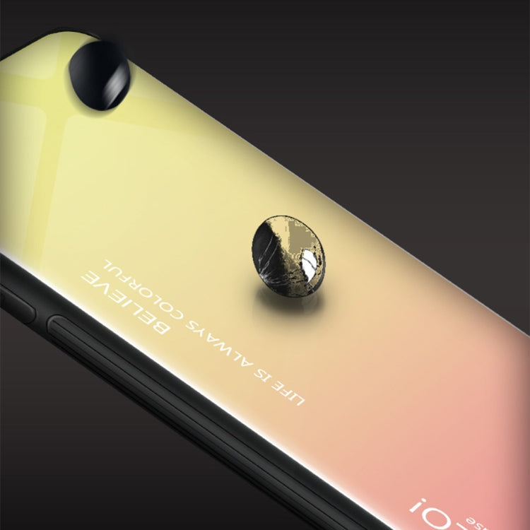 For iPhone X / XS Gradient Color Glass Case