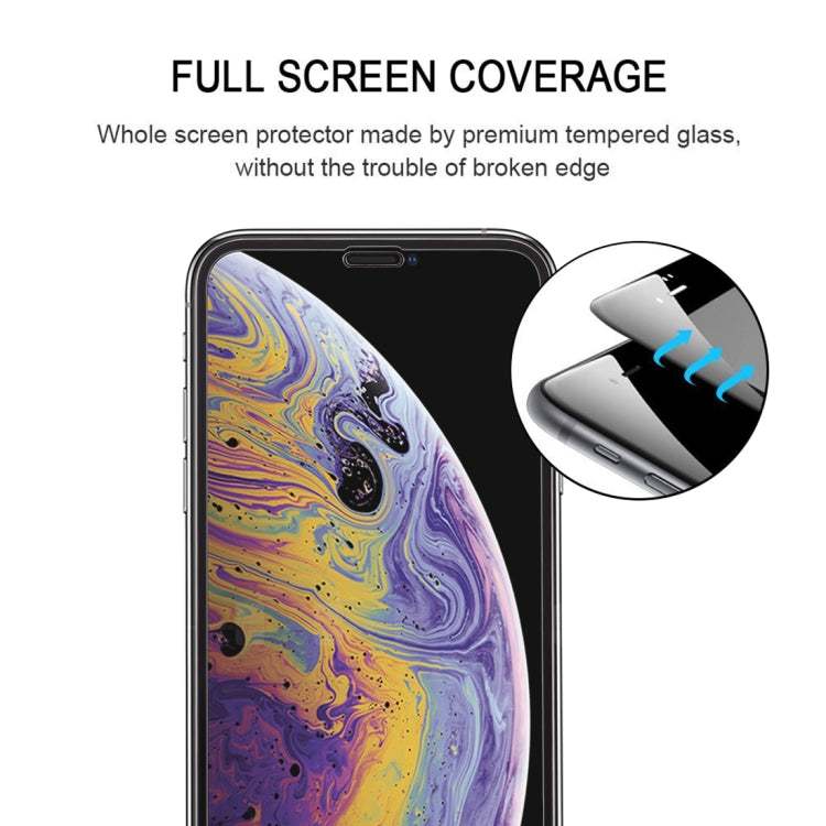 For iPhone XS Max 9H  Explosion-proof Full Glue Full Screen Tempered Glass Film, For iPhone XS Max (10D) (1 PCS)