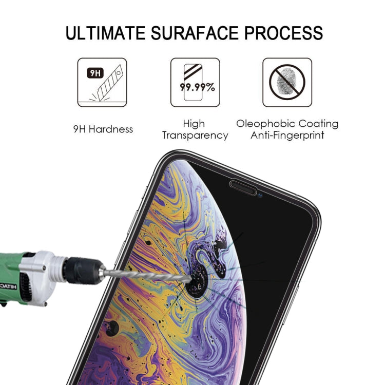 For iPhone XS Max 9H  Explosion-proof Full Glue Full Screen Tempered Glass Film, For iPhone XS Max (10D) (1 PCS)
