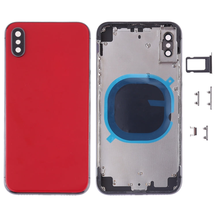Back Housing Cover with SIM Card Tray & Side keys for iPhone X, For iPhone X(with SIM Card Tray), For iPhone X (Camera Lens+Side Keys), For iPhone X with Side keys, For iPhone X with Camera Lens