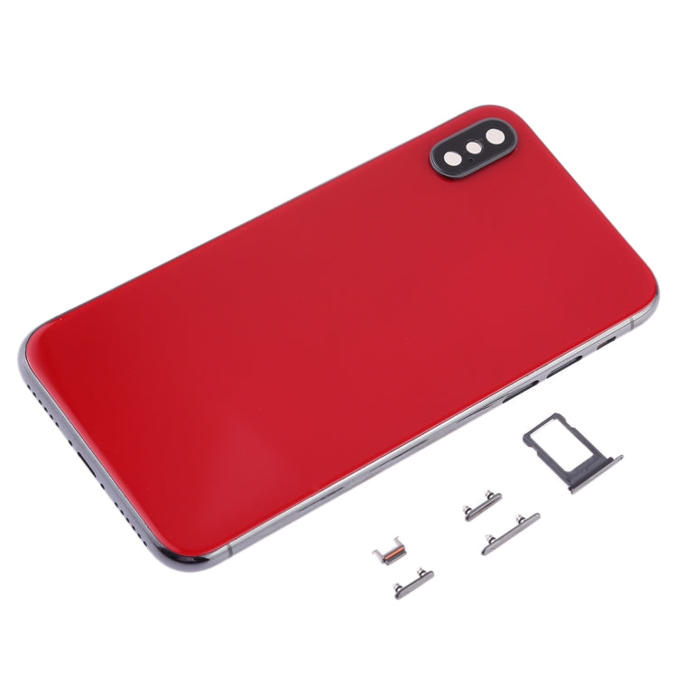 Back Housing Cover with SIM Card Tray & Side keys for iPhone X, For iPhone X(with SIM Card Tray), For iPhone X (Camera Lens+Side Keys), For iPhone X with Side keys, For iPhone X with Camera Lens