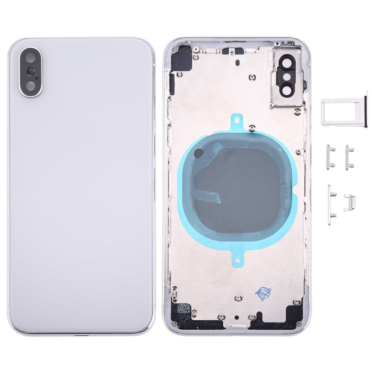 Back Housing Cover with SIM Card Tray & Side keys for iPhone X, For iPhone X(with SIM Card Tray), For iPhone X (Camera Lens+Side Keys), For iPhone X with Side keys, For iPhone X with Camera Lens