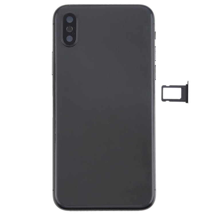 Battery Back Cover Assembly with Side Keys & Wireless Charging Module & Volume Button Flex Cable & Card Tray for iPhone X, For iPhone X (Charging Module), For iPhone X  (Full Assembly)