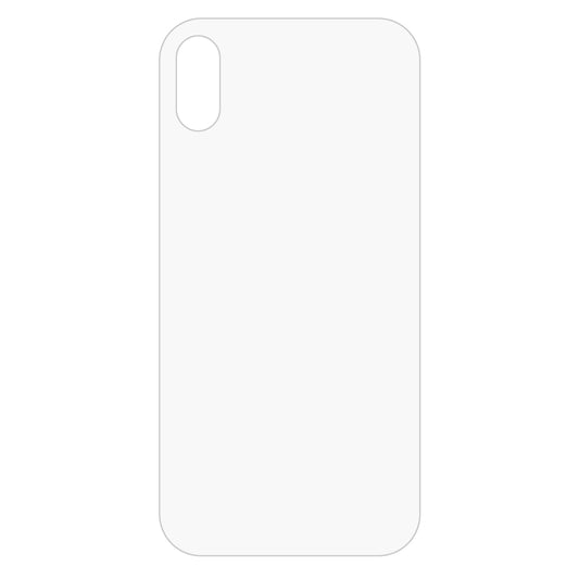 For iPhone X / XS Transparent Tempered Glass Back Screen Protector, For X