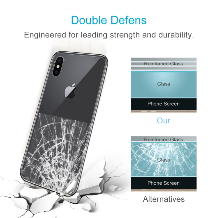For iPhone X / XS Transparent Tempered Glass Back Screen Protector, For X