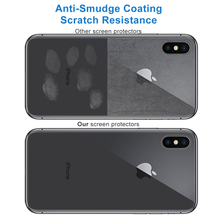 For iPhone X / XS Transparent Tempered Glass Back Screen Protector, For X