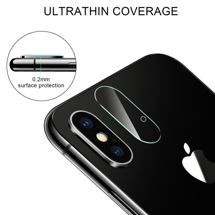For iPhone X Rear Camera Lens Protector Tempered Glass Protective Film with Holes, For X with Holes