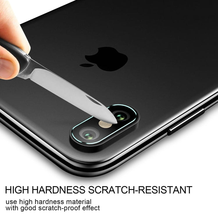 For iPhone X Rear Camera Lens Protector Tempered Glass Protective Film with Holes, For X with Holes