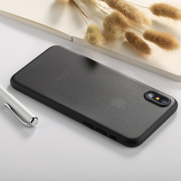 For iPhone X / XS Ultra-thin Frosted PP Protective Back Cover Case, For X PP