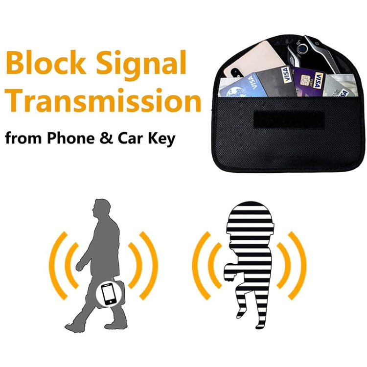 Universal Signal Blocker Oxford Cloth Shield Case Pouch Bag For Mobile Phones Below 5.8 inch, Size: 20*10cm, 20x10cm Green, 20x10cm Khaki, 20x10cm Red, 20x10cm Black, 20x10cm Pink