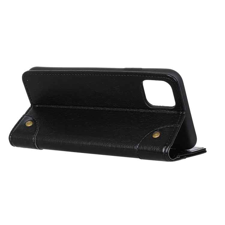 For iPhone 11 Pro Copper Buckle Nappa Texture Horizontal Flip Leather Case, with Holder & Card Slots & Wallet