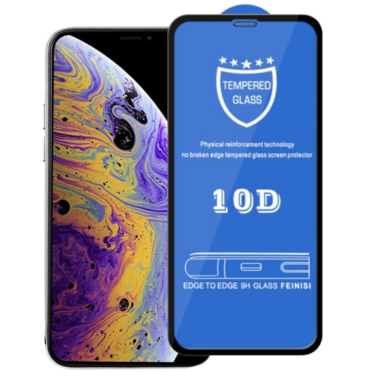 For iPhone 11 Pro / XS / X 9H 10D Full Screen Tempered Glass Screen Protector, For iPhone 11 Pro
