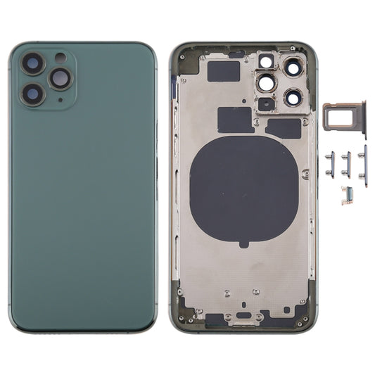 Back Housing Cover with SIM Card Tray & Side keys & Camera Lens for iPhone 11 Pro, For iPhone 11 Pro (Camera Lens), For iPhone 11 Pro (with Camera Lens)