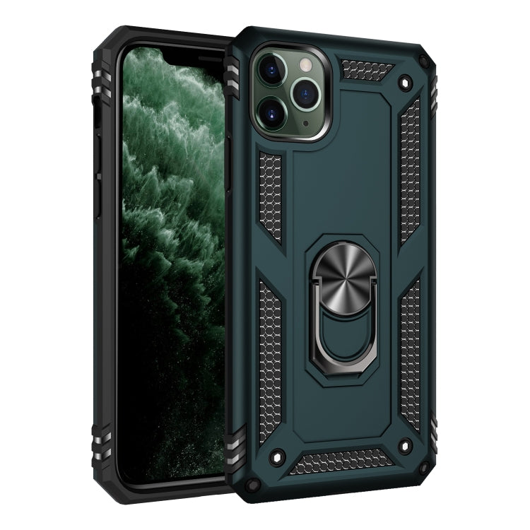 Funda protectora de TPU + PC a prueba de golpes para iPhone 11 Pro, con soporte giratorio de 360 grados.